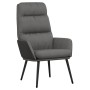 Relaxation armchair with stool in light gray fabric and synthetic leather by , Armchairs - Ref: Foro24-3097506, Price: 144,70...