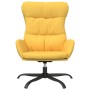 Relaxation armchair with footrest in mustard yellow fabric by , Armchairs - Ref: Foro24-3097590, Price: 141,99 €, Discount: %