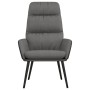 Relaxation armchair with stool in light gray fabric and synthetic leather by , Armchairs - Ref: Foro24-3097506, Price: 144,70...