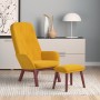 Relaxation armchair with mustard yellow velvet stool by , Armchairs - Ref: Foro24-3097663, Price: 174,99 €, Discount: %