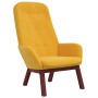 Relaxation armchair with mustard yellow velvet stool by , Armchairs - Ref: Foro24-3097663, Price: 174,99 €, Discount: %