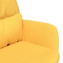 Relaxation armchair with footrest in mustard yellow fabric by , Armchairs - Ref: Foro24-3097590, Price: 141,99 €, Discount: %