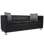 3 Seater Black Faux Leather Sofa by vidaXL, Sofas - Ref: Foro24-242208, Price: 292,82 €, Discount: %