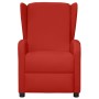 Electric reclining wing chair red synthetic leather by , Armchairs - Ref: Foro24-3098953, Price: 213,99 €, Discount: %