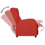 Electric reclining wing chair red synthetic leather by , Armchairs - Ref: Foro24-3098953, Price: 213,99 €, Discount: %