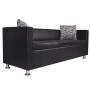 3 Seater Black Faux Leather Sofa by vidaXL, Sofas - Ref: Foro24-242208, Price: 292,82 €, Discount: %