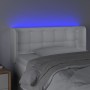 Cabecero con LED cuero sintético blanco 103x16x78/88 cm de , Cabeceros y pies de cama - Ref: Foro24-3123321, Precio: 55,77 €,...