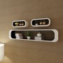 3 Suspended Black and White MDF Cubic Shelves for Books/DVDs by vidaXL, Shelves and shelves - Ref: Foro24-242161, Price: 135,...