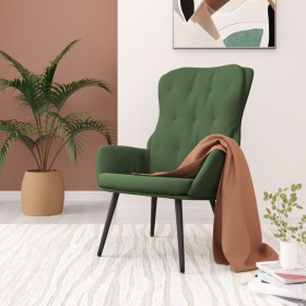 Silla de relajación de terciopelo verde oscuro de , Sillones - Ref: Foro24-341231, Precio: 115,99 €, Descuento: %