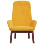 Sillón de relax de terciopelo amarillo mostaza de , Sillones - Ref: Foro24-341225, Precio: 138,99 €, Descuento: %