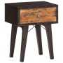 Mesita de noche de madera maciza reciclada 40x30x50 cm de vidaXL, Mesitas de noche - Ref: Foro24-287856, Precio: 81,99 €, Des...