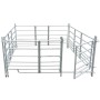 Sheep pen with 4 panels galvanized steel 183x183x92 cm by vidaXL, Animal husbandry - Ref: Foro24-141815, Price: 417,67 €, Dis...