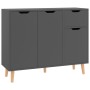 Gray engineered wood sideboard 90x30x72 cm by , Sideboards - Ref: Foro24-326815, Price: 107,93 €, Discount: %