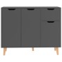 Gray engineered wood sideboard 90x30x72 cm by , Sideboards - Ref: Foro24-326815, Price: 107,93 €, Discount: %