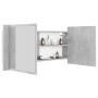 Armario espejo baño luz LED acrílico gris hormigón 100x12x45 cm de , Tocadores de baño - Ref: Foro24-804984, Precio: 62,56 €,...