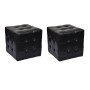 Taburetes cubo negros de vidaXL, Mesitas de noche - Ref: Foro24-60740, Precio: 83,19 €, Descuento: %