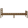 Honey brown solid wood bed frame 90x190 cm by , Beds and slatted bases - Ref: Foro24-814787, Price: 92,52 €, Discount: %