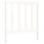 White solid wood bed frame with headboard by , Beds and slatted bases - Ref: Foro24-3193757, Price: 97,18 €, Discount: %