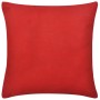 4 fundas para cojines roja de algodón 80x80 cm de vidaXL, Cojines - Ref: Foro24-130918, Precio: 22,20 €, Descuento: %