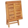 Teak solid wood sun lounger with table and cushion. by , Loungers - Ref: Foro24-3063032, Price: 308,99 €, Discount: %