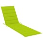 Lounger with solid teak wood table and cushion by , Loungers - Ref: Foro24-3063032, Price: 310,30 €, Discount: %