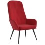 Relaxation armchair with red velvet stool by , Armchairs - Ref: Foro24-3097624, Price: 143,99 €, Discount: %