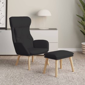 Relax armchair with black fabric footstool by , Armchairs - Ref: Foro24-3097756, Price: 133,99 €, Discount: %