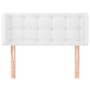 Cabecero de cuero sintético blanco 103x16x78/88 cm de , Cabeceros y pies de cama - Ref: Foro24-3118853, Precio: 56,66 €, Desc...