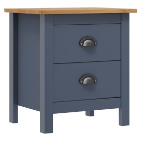 Hill bedside table solid gray pine wood 46x35x49.5 cm by vidaXL, Nightstands - Ref: Foro24-288905, Price: 52,99 €, Discount: %