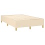 Cama box spring con colchón tela color crema 120x200 cm de , Camas y somieres - Ref: Foro24-3142646, Precio: 426,49 €, Descue...