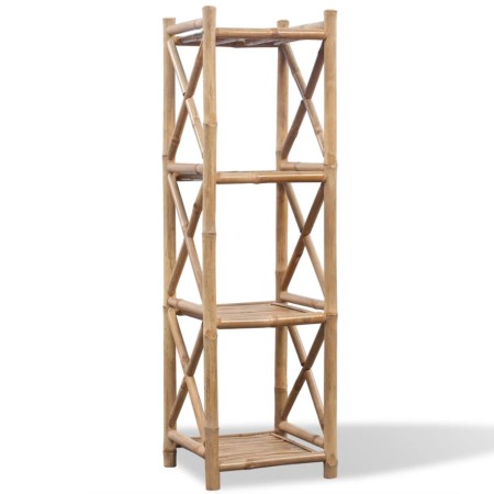 4 Tier Square Bamboo Shelving by vidaXL, Bookcases and shelves - Ref: Foro24-242492, Price: 75,64 €, Discount: %