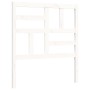 White solid wood bed frame with headboard by , Beds and slatted bases - Ref: Foro24-3194862, Price: 97,99 €, Discount: %