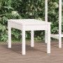 Gartenbank aus massivem weißem Kiefernholz 80x44x45 cm von , Gartenbänke - Ref: Foro24-823998, Preis: 61,82 €, Rabatt: %