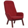 Red wine velvet relaxation armchair by , Armchairs - Ref: Foro24-341223, Price: 131,21 €, Discount: %