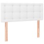 Cabecero de cuero sintético blanco 100x5x78/88 cm de , Cabeceros y pies de cama - Ref: Foro24-346445, Precio: 45,30 €, Descue...