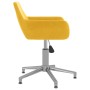 Sillas de comedor giratorias 4 unidades terciopelo amarillo de , Sillas de comedor - Ref: Foro24-3092716, Precio: 245,71 €, D...