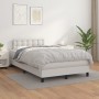 Cama box spring con colchón cuero sintético blanco 120x200 cm de , Camas y somieres - Ref: Foro24-3141114, Precio: 411,75 €, ...