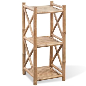 Square 3-Level Bamboo Shelf by vidaXL, Bookcases and shelves - Ref: Foro24-242491, Price: 66,99 €, Discount: %