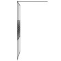 Transparent black ESG glass shower screen 140x195 cm by , Shower walls and screens - Ref: Foro24-152149, Price: 197,99 €, Dis...