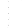 Silver transparent ESG glass shower screen 100x195 cm by , Shower walls and screens - Ref: Foro24-152137, Price: 146,02 €, Di...