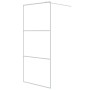 Transparent white ESG glass shower screen 90x195 cm by , Shower walls and screens - Ref: Foro24-152121, Price: 137,66 €, Disc...