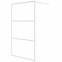 Transparent white ESG glass shower screen 115x195 cm by , Shower walls and screens - Ref: Foro24-152123, Price: 171,83 €, Dis...