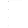 Transparent white ESG glass shower screen 115x195 cm by , Shower walls and screens - Ref: Foro24-152123, Price: 171,83 €, Dis...