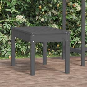 Garden bench solid gray pine wood 80x44x45 cm by , garden benches - Ref: Foro24-823999, Price: 58,99 €, Discount: %