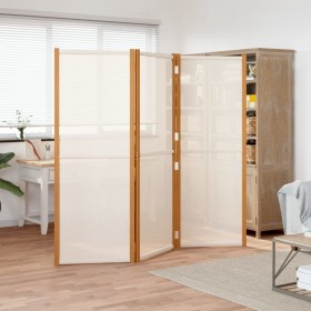 Cream white 3-panel divider screen 210x180 cm by , Room dividers - Ref: Foro24-319183, Price: 100,99 €, Discount: %