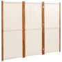 Cream white 3-panel divider screen 210x180 cm by , Room dividers - Ref: Foro24-319183, Price: 100,07 €, Discount: %