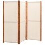 Cream white 3-panel divider screen 210x180 cm by , Room dividers - Ref: Foro24-319183, Price: 100,07 €, Discount: %