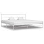 Estructura de cama de metal blanca 180x200 cm de , Camas y somieres - Ref: Foro24-284697, Precio: 122,60 €, Descuento: %