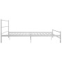 Estructura de cama de metal blanca 180x200 cm de , Camas y somieres - Ref: Foro24-284697, Precio: 122,60 €, Descuento: %