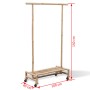 Bamboo Clothes Rack by vidaXL, Dresser Organizers and Bar Hangers - Ref: Foro24-242496, Price: 74,50 €, Discount: %